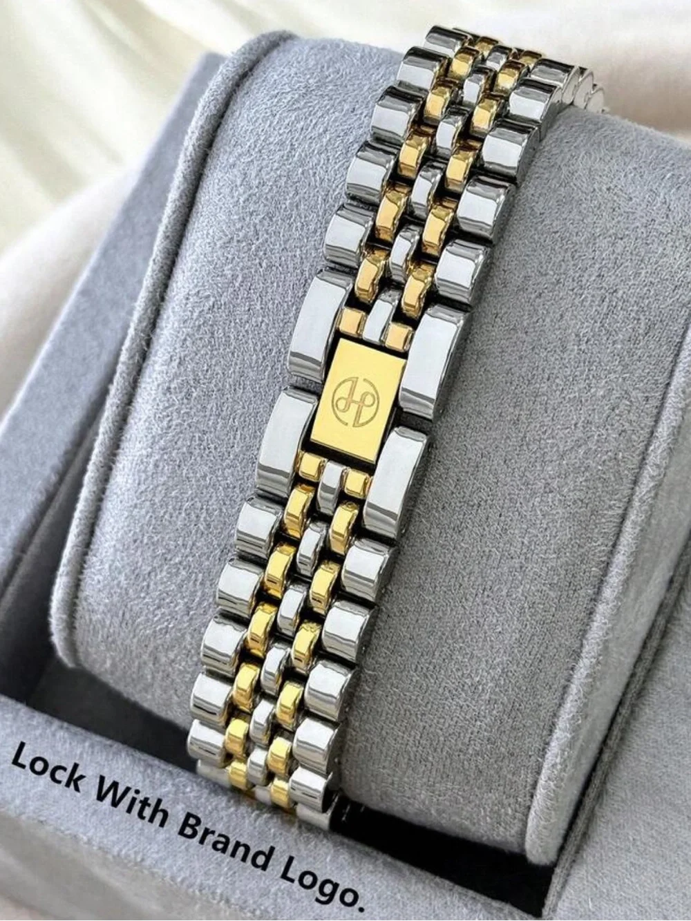 Pablo Raez Two-Tone Gold & Silver Women's Bracelet Watch